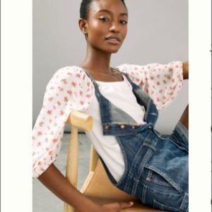 Anthropologie Roselle Smocked Top